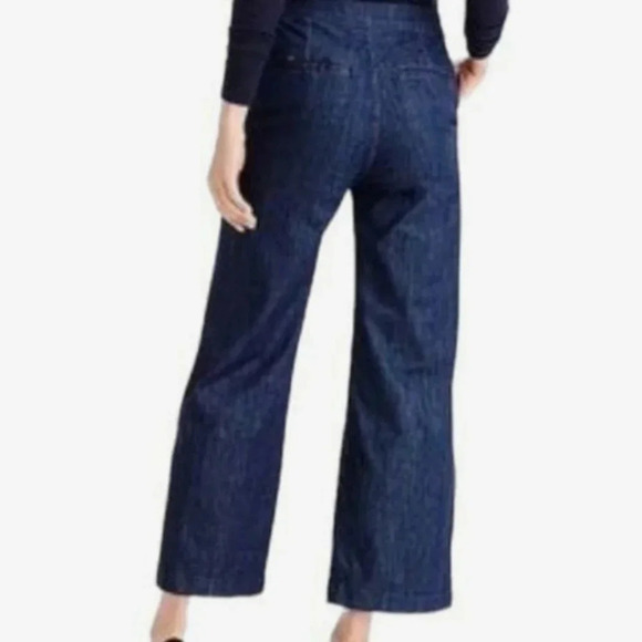 J. Crew Rayner wide leg front and back pockets dark wash size 27 - Picture 1 of 10